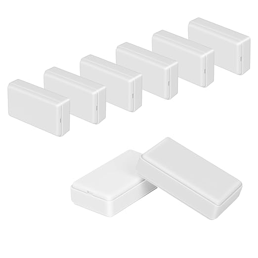 Project Box 8 Pieces Electrical Box Small Junction Box ABS Plastic Enclosure by HoHaing