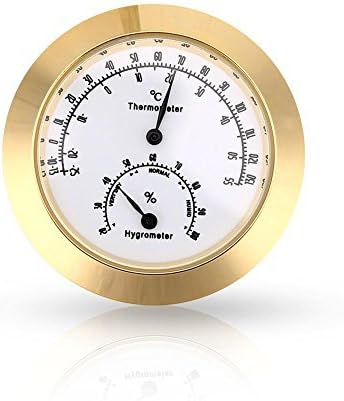 Round Thermometer Hygrometer, Humidity Temperature Meter by Dilwe