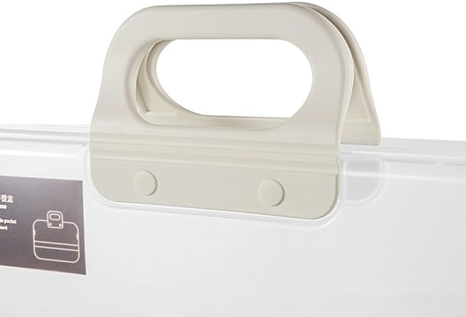 Portable File Box Clear Waterproof Document Storage Box - Image 4