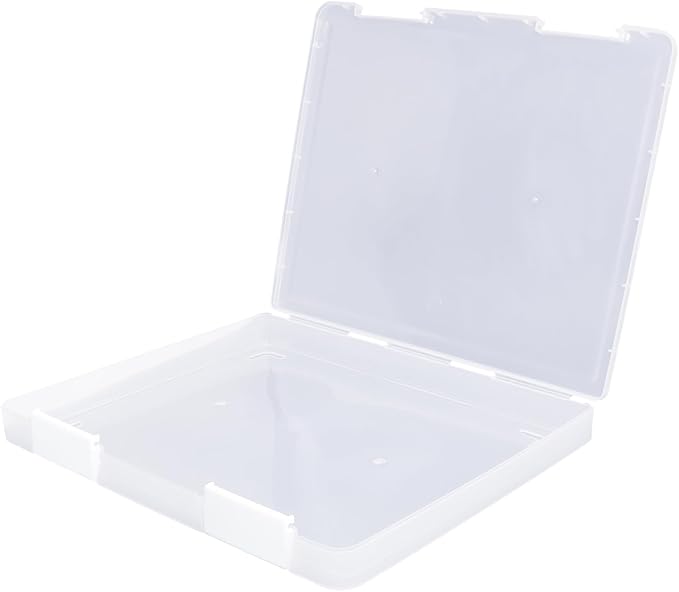 Clear A4 File Storage Boxes by Bonsicoky
