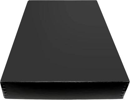 Lineco 13x19 Black Museum Storage Box, Removable Lid and Drop Front Design by Lineco