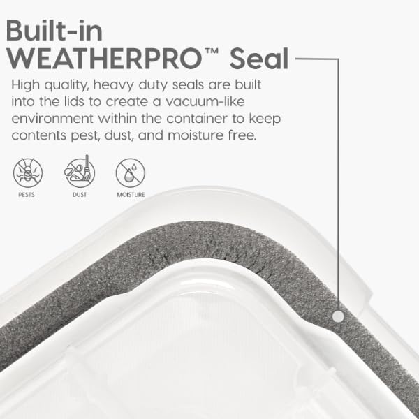 IRIS USA 41 Quart WEATHERPRO Plastic Storage Box - Image 4