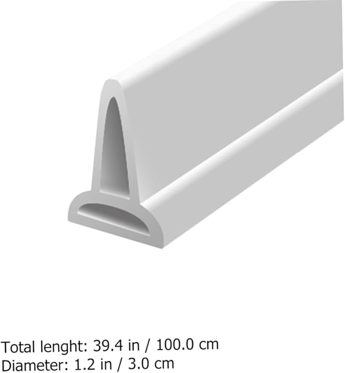 Self-Adhesive Water Retaining Strip Silicone Bathroom Shower Room Strip White - Image 2