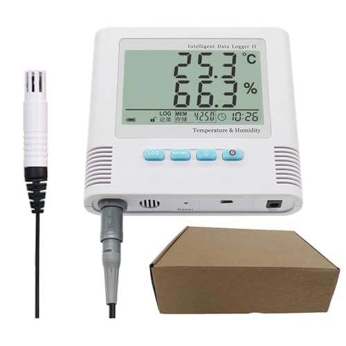 Digital Temperature Humidity Data Logger Portable Thermo Hygrometer Recorder by VTSYIQI