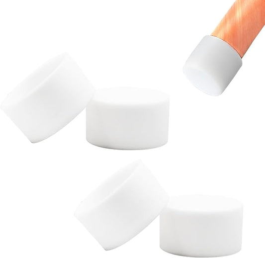 4 Pcs 2" Round Chair Leg Tips Caps, Silicone Rubber Furniture Leg Floor by BOPOREAE