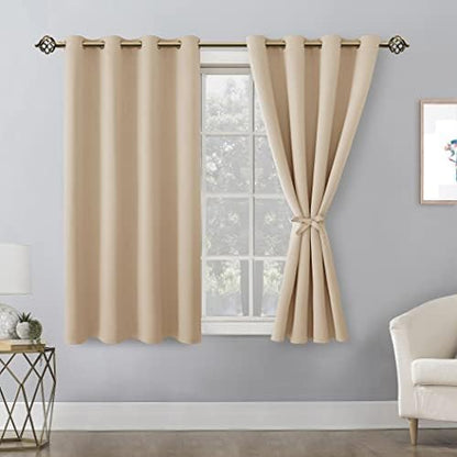 Hiasan Blackout Curtains for Bedroom, 52 x 54 Inches Long - Image 2