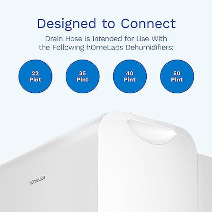 hOmeLabs Dehumidifier Drain Hose, ¾ Inch Connection, 5 Feet, Flexible PVC - Image 3
