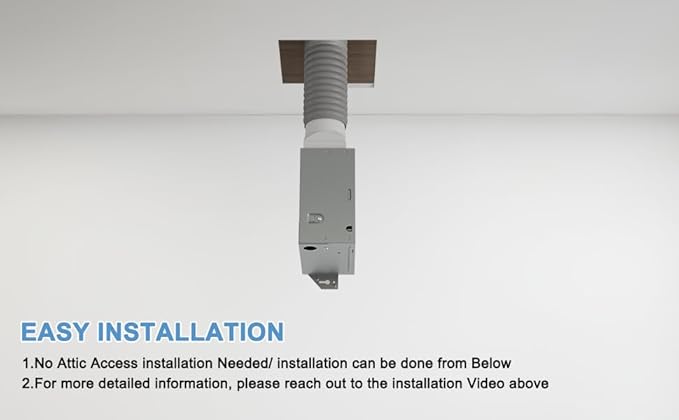 Bathroom Exhaust Fan 70CFM 2.0Sone, 3-Inch Duct, Energy Star Certified - Image 5