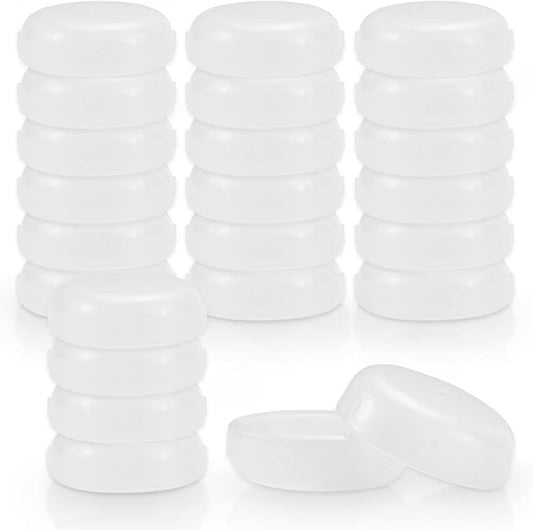 24 Pack Wrought Iron Patio Furniture Feet Caps 1-1/2 inch Round Plastic Outdoor by YourHomeApplianceMates