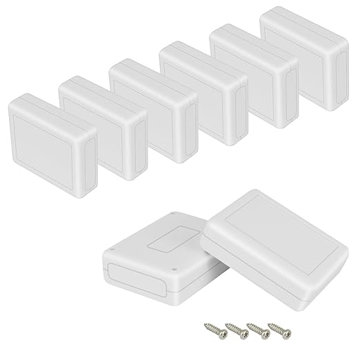 Project Box 8 Pieces Electrical Box Small Junction Box ABS Plastic Enclosure by HoHaing
