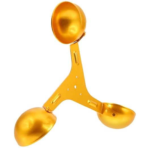 Anemometer Sensor Wind-Speed Monitoring Cup Replacement Aluminum Alloy by Toddmomy