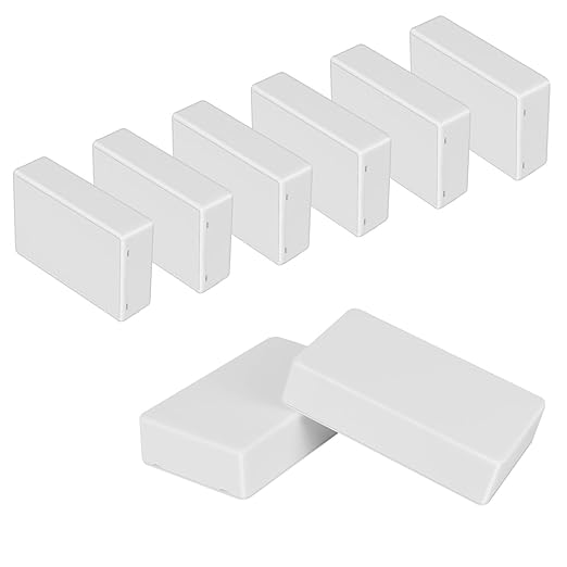 Project Box 8 Pieces Electrical Box Small Junction Box ABS Plastic Enclosure by HoHaing