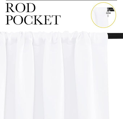 NICETOWN 2 Panels Blackout Curtains, Rod Pocket Thermal Insulated Drapes - Image 2