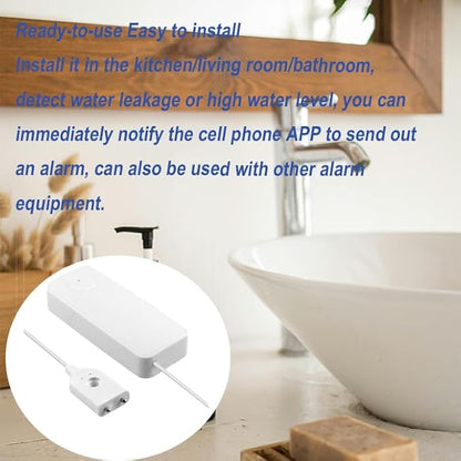 3PCS WiFi Water Leak Detector Kit, 80dB Water Sensor Alarm, Sump Pump Leakage - Image 3