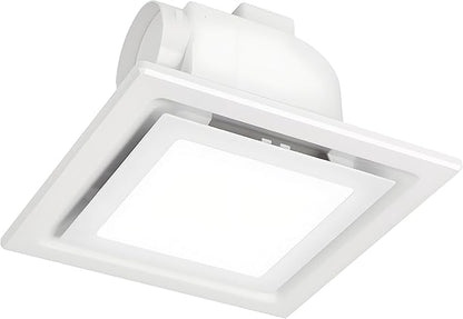 Bathroom Exhaust Fan with LED Light 8 inch Ceiling Mount Ventilation Fan 100 CFM by Unknown
