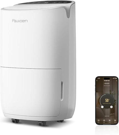 Energy Star Smart Dehumidifier for Home & Basement, 35 Pints, 37dB Ultra Quiet by pauvoern