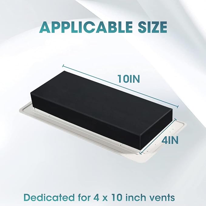 Buzzlett 4-Pack Complete Airflow Seal Rubber Vent Cover - Image 2