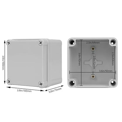 Junction Box，3.9"x 3.9"x 3" Outdoor Electrical Box - Image 2