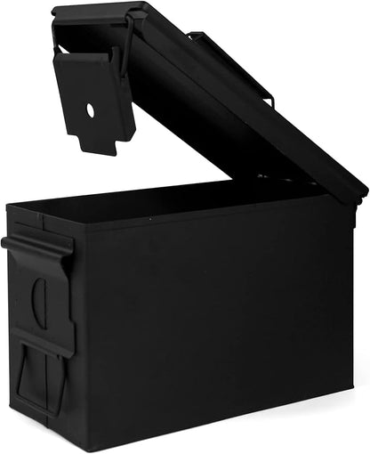 GUGULUZA Metal Ammo Can 30/50 Cal, Lockable Bullet Storage Case, Waterproof & - Image 2