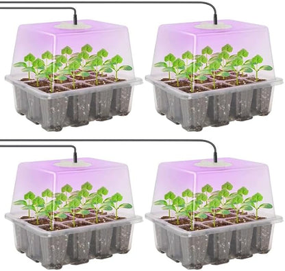 MIXC Seed Starter Kit with Grow Light, Elevated Seedling Tray Kit with by MIXC