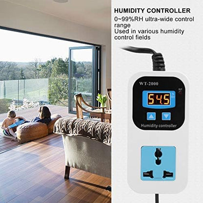 Humidity Controller, WT2000 Humidistat Mushroom Greenhouse Pre Wired Outlet - Image 3