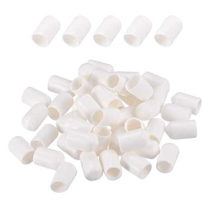 DMiotech 100 Pack 9mm ID White Screw Thread Protectors Rubber End Caps Bolt by DMiotech