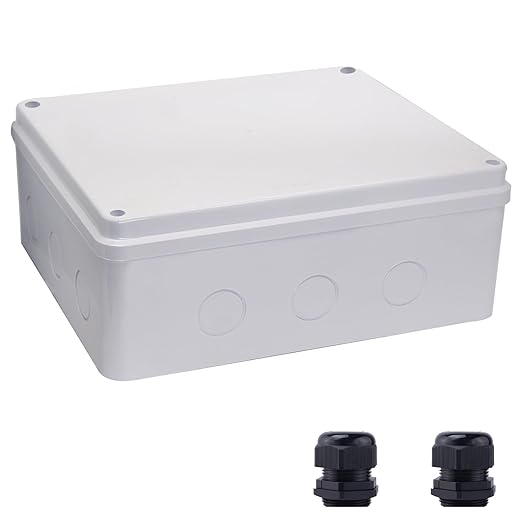 Junction box Dustproof Waterproof IP65 ABS Plastic Electrical Boxes, Indoor & by LuSumtly