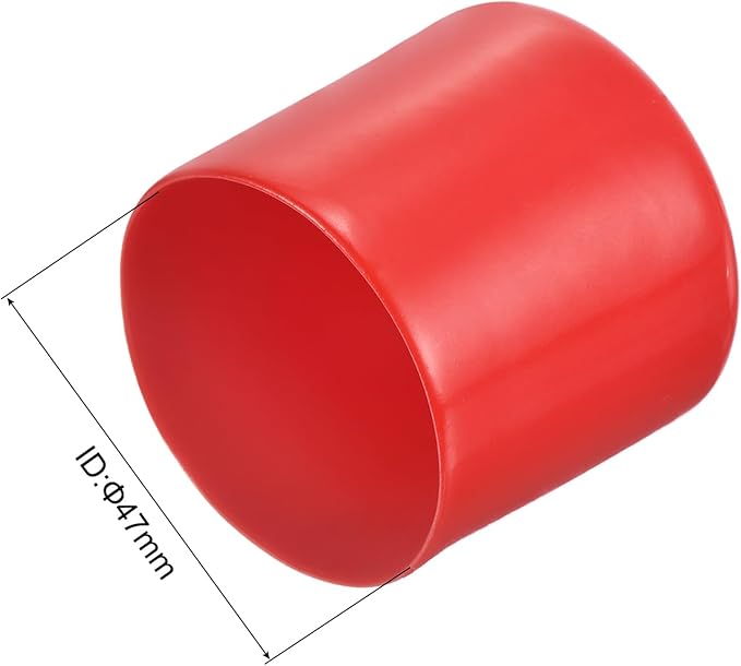 uxcell 20pcs Rubber End Caps 47mm ID Vinyl Round Tube Bolt Cap Cover Thread - Image 3