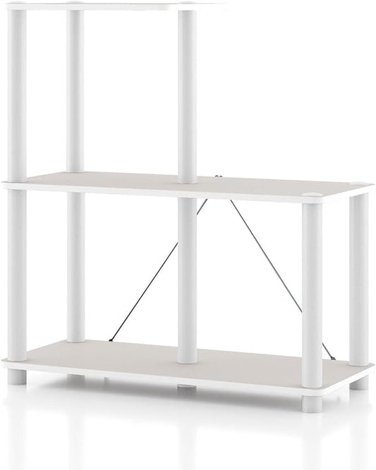 Homes: Inside + Out Apexa Modern 3-Cube Ladder Shelving Units, Collectibles by HOMESInsideOut