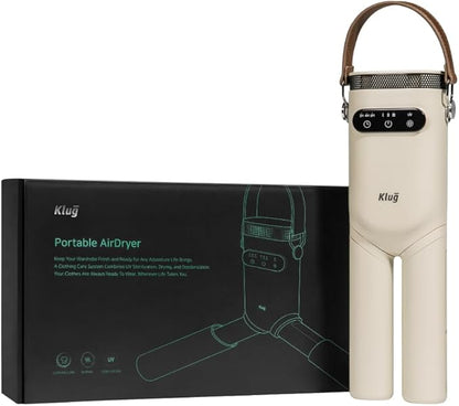 Klug Portable Dryer, 2-in-1 Clothes & Shoe Dryer, by Klug