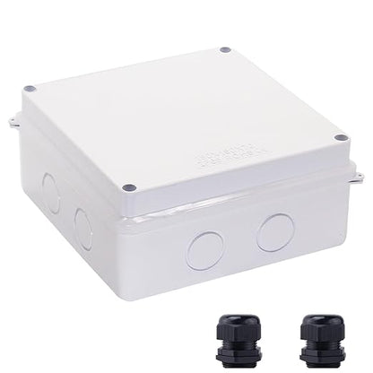 Junction Box, Reserved Holes Electrical Boxes Waterproof IP65 ABS Plastic by LuSumtly