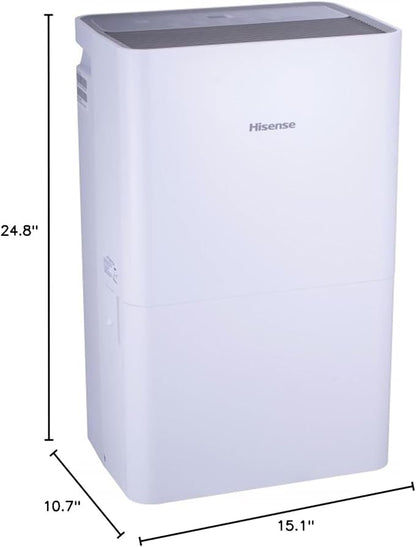 Hisense 50 Pint 3-Speeds Dehumidifier, 3 Modes – Auto, Continuous, LED Display - Image 8