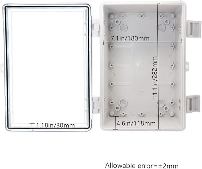 Zulkit Junction Box ABS Plastic Dustproof Waterproof IP65 Electrical Boxes - Image 3