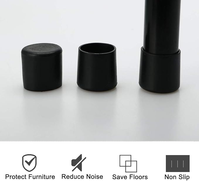 uxcell PVC Leg Cap Tip Cup Feet Cover 20mm 0.79" Inner Dia 8pcs Floor Protector - Image 4