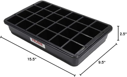 Hoss 24-Cell Seed Starting Tray | Sturdy and Built to Last | Includes Bottom - Image 3