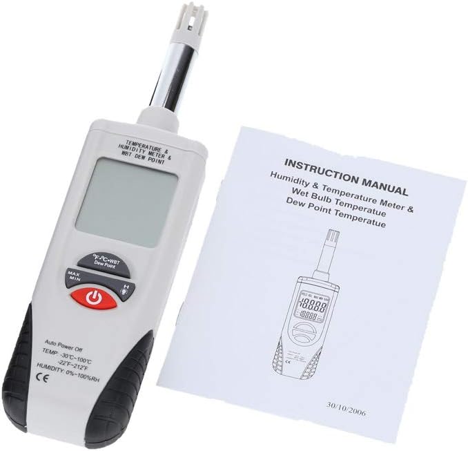 Lancoon Digital Psychrometer, Mini Portable Thermo-Hygrometer Temperature - Image 6