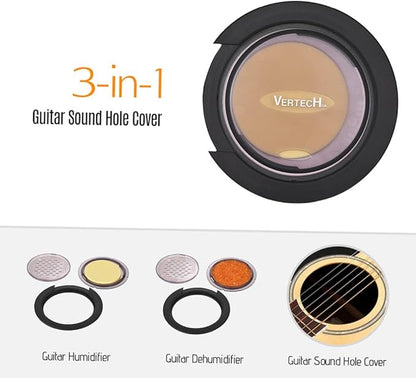 SM-20 3-in-1 Acoustic Guitar Sound Hole Cover Humidifier Reservoir Dehumidifier - Image 3