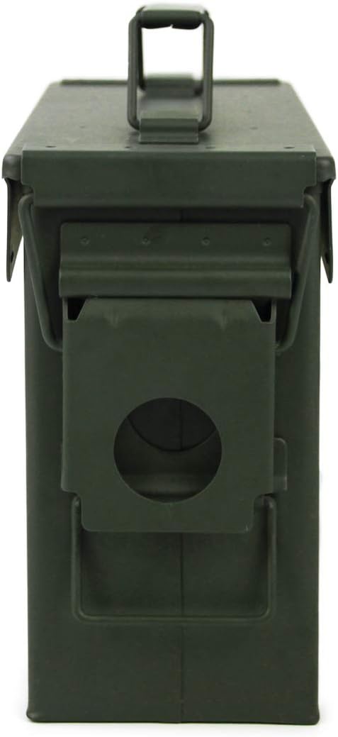 GUGULUZA Metal Ammo Can 30/50 Cal, Lockable Bullet Storage Case, Waterproof & - Image 3