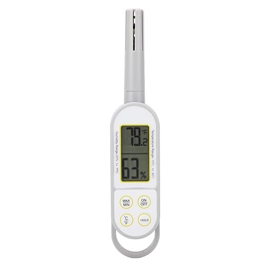 Indoor Temperature Humidity Meter, Digital Dry Wet Thermometer Handheld by Miskall