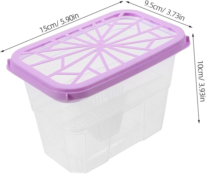 Happyyami 4Pcs Reusable Moisture Absorber Box Large Capacity Plastic Holder - Image 2