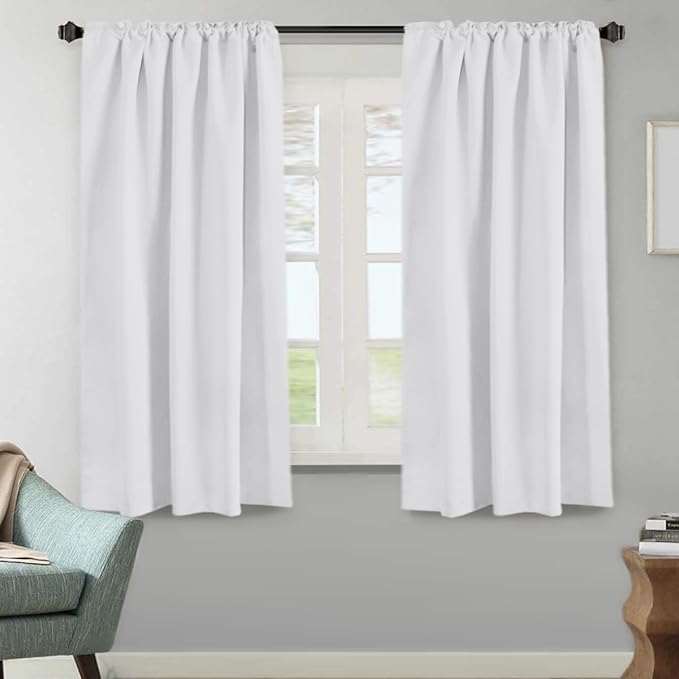 H.VERSAILTEX White Curtains Thermal Insulated Window Treatment Panels Room - Image 2