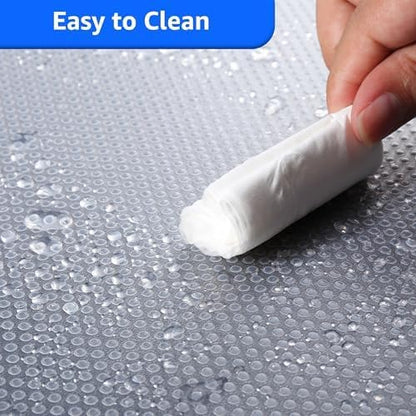 PABUSIOR Clear Kitchen Cabinet Liner: Waterproof Refrigerator Shelf Liner Small - Image 5