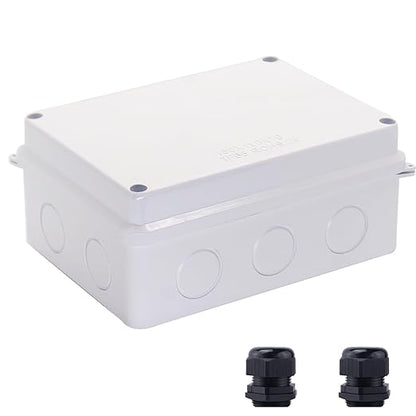 Junction Box Dustproof Waterproof IP65 ABS Plastic Electrical Boxes, Indoor & by LuSumtly