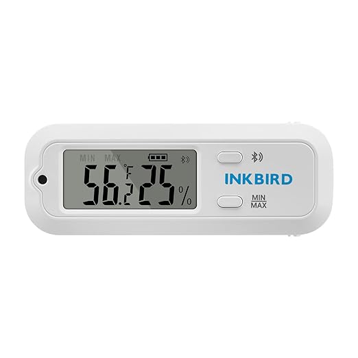Inkbird Mini Digital Thermometer and Hygrometer, Temperature Humidity Bluetooth by Inkbird