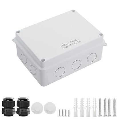 LeMotech Junction Box, Electrical Box IP65 Water Resistant Dustproof ABS by LeMotech