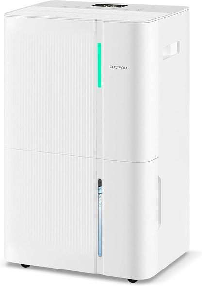 COSTWAY 74 Pints Dehumidifier for Basement, 6000 Sq.Ft Dehumidifier by COSTWAY