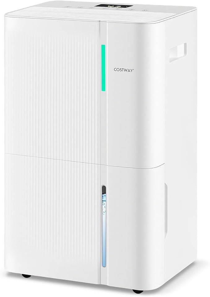 COSTWAY 96 Pints Dehumidifier for Basement, 8000 Sq.Ft Dehumidifier by COSTWAY