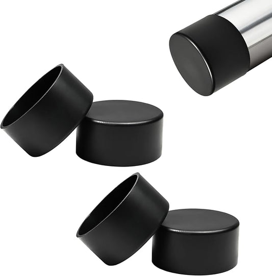 4 Pcs 2-3/8" Round Chair Leg Tips Caps, Silicone Rubber Furniture Leg Floor by BOPOREAE