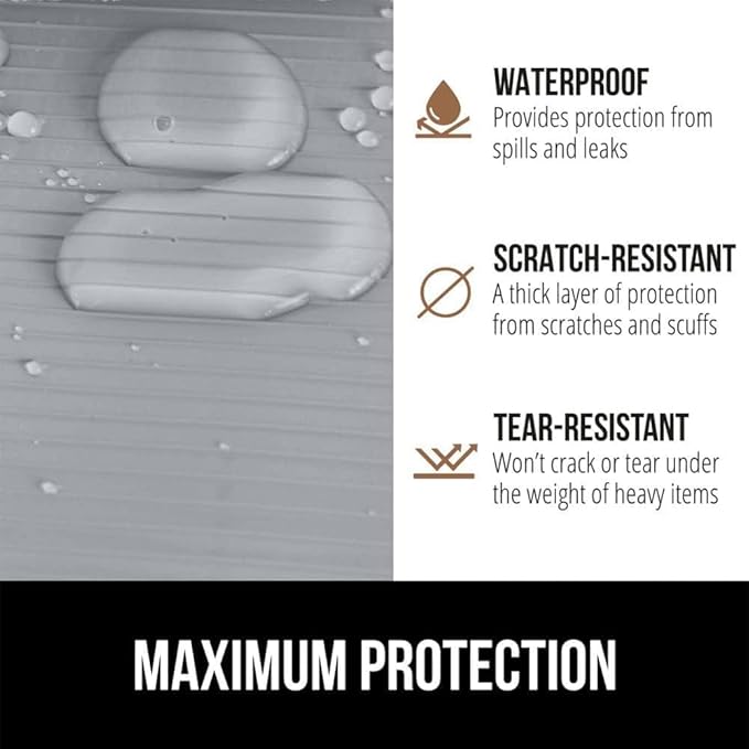 GORILLA GRIP DuraGuard Shelf Liner, 17.5x20 Non-Adhesive Cabinet Liners - Image 4