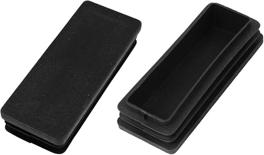 METALLIXITY Rectangle End Caps 2Pcs, Plastic Rectangle Tube Inserts Threaded by METALLIXITY
